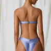 Papara Ruched Cheeky Bikini Bottoms Lavender Purple in Lavender Purple