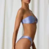 Papara Ruched Cheeky Bikini Bottoms Lavender Purple in Lavender Purple