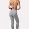 Soft Active Cross-Back Sports Bra in Grey Marl