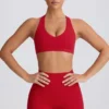 Soft Active Mini Shorts in Hot Red
