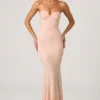 Vesna Embellished Sweetheart-Neck Fishtail Gown in Dusty Rose Vesna Embellished Sweetheart-Neck Fishtail Gown in Dusty Rose