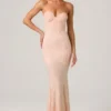 Vesna Embellished Sweetheart-Neck Fishtail Gown in Dusty Rose Vesna Embellished Sweetheart-Neck Fishtail Gown in Dusty Rose