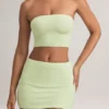 Zuri Modal Mid-Rise A-Line Mini Skirt in Sage Green